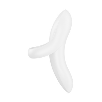 Brinquedo sexual ergonómico branco em silicone