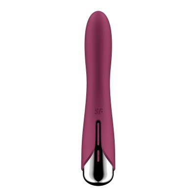 Vibrador bordo em silicone com base prateada brilhante