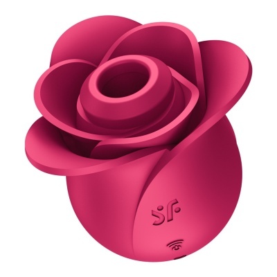 Dispositivo rosa em forma de rosa com texto sFr e símbolo de Wi-Fi
