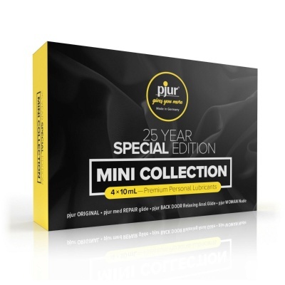 Embalagem preta e amarela do produto pjur 25 YEAR SPECIAL EDITION MINI COLLECTION