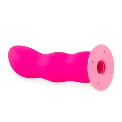 Brinquedo sexual rosa com base circular