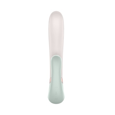Vibrador com base verde claro e parte superior cinzenta
