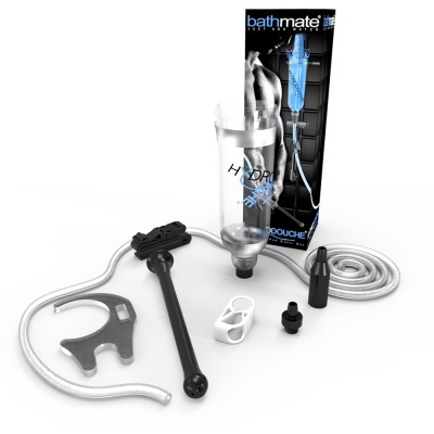 Kit de higiene pessoal HYDRO DOUCHE com tubo transparente, mangueira cinzenta e peças várias