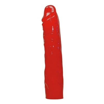 dildo vermelho texturizado para uso pessoal