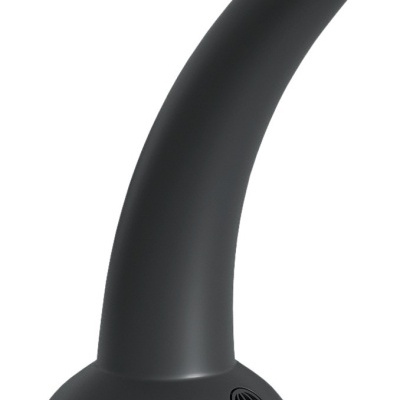 Objeto preto curvado com base larga e ventosa