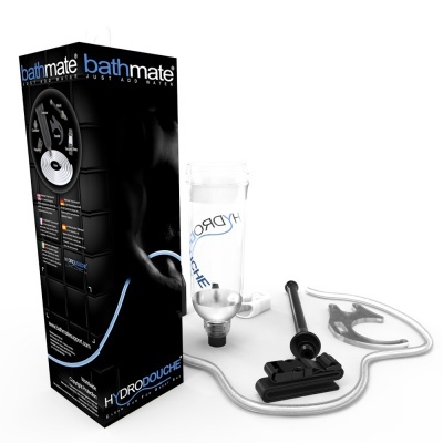 Produto Bathmate HydroDouche com embalagem e acessórios
