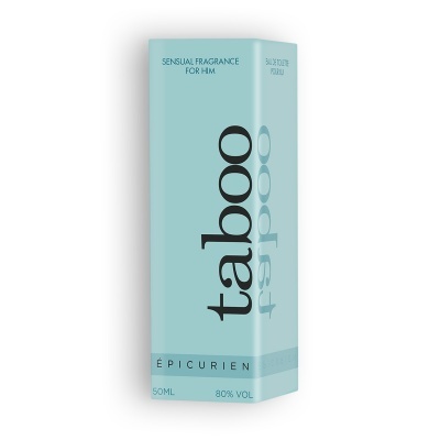 Embalagem azul clara do perfume Taboo fresh para homem