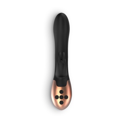 Vibrador preto com base de cobre e cinco botões pretos