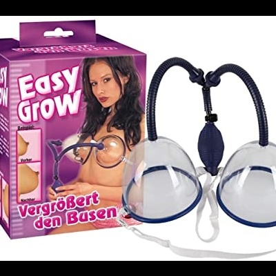 Dispositivo de aumento dos seios com ventosas e embalagem roxa