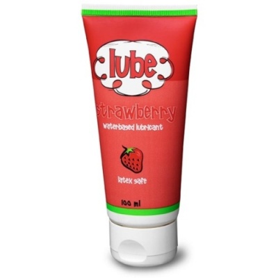 Tubo de lubrificante sabor morango CLUBE 100 ml