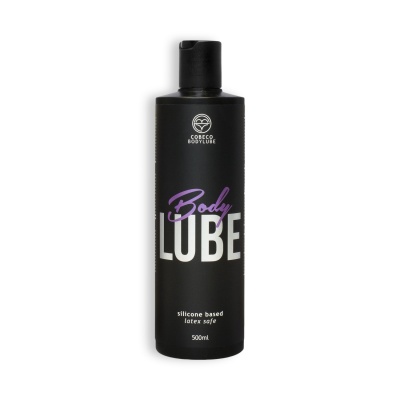 Frasco preto de lubrificante corporal Body LUBE