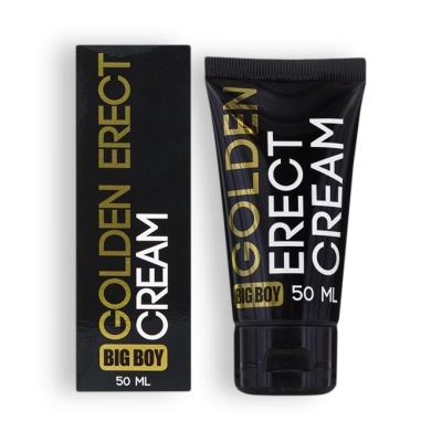 Creme GOLDEN ERECT CREAM BIG BOY 50 ML em tubo e caixa pretos
