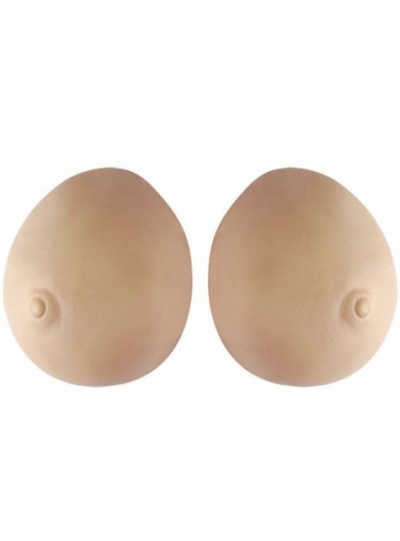 Próteses de silicone para seios cor pele com mamilos