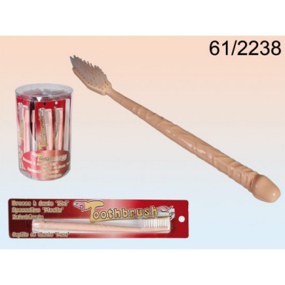 Escova de cabelo comprida cor pele com design de folhas, em embalagens redonda e retangular com texto e escovas similares.