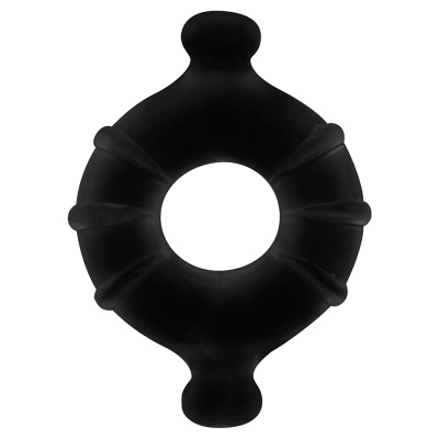 Produto circular preto com protuberâncias e textura macia