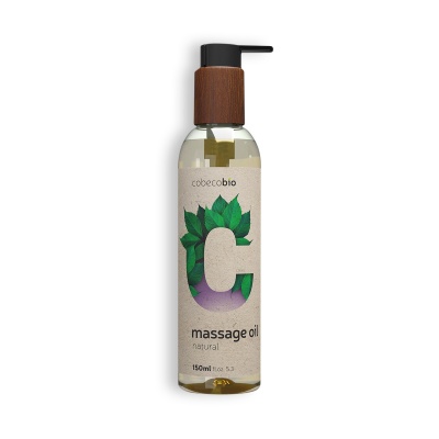 Frasco de óleo para massagem natural calecobio 150ml