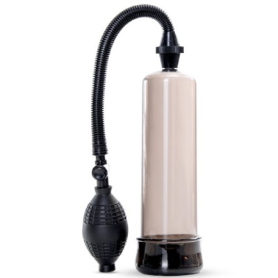 Bomba de vácuo com cilindro transparente e bomba manual preta