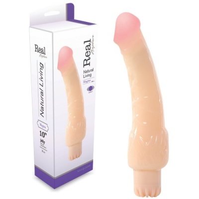 Vibrador Real Mystim Natural Living pele com embalagem