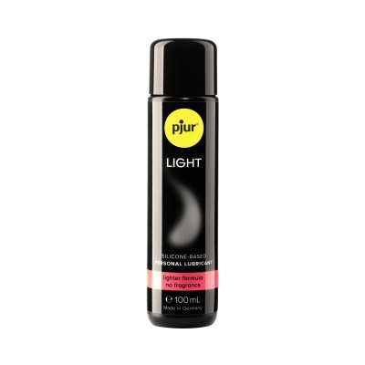 Frasco preto de lubrificante pessoal pjur LIGHT
