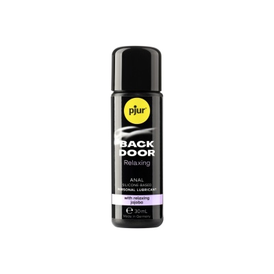 Frasco preto de lubrificante anal pjur Back Door Relaxing 30 ml