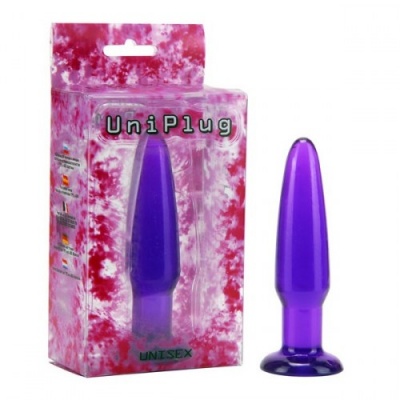 Plug anal roxo com embalagem UniPlug UNISEX