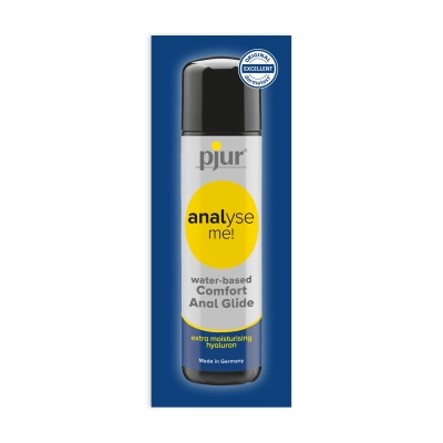 Frasco de gel lubrificante pjur analyse me! Comfort Anal Glide