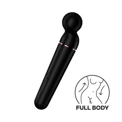 Vibrador corporal preto com símbolo FULL BODY