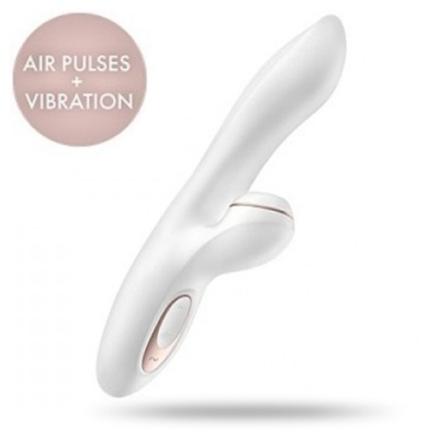 Vibrador branco com função Air Pulses e Vibração
