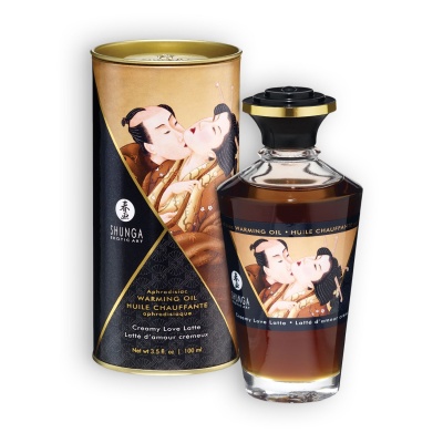 Óleo aquecedor Aphrodisiac Warming Oil Shunga Erotic Art com imagem de casal em estilo japonês