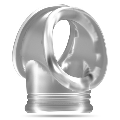 Acessório maleável transparente com base roscada branco.