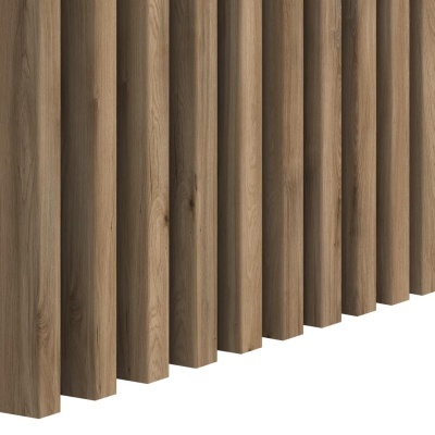 Painéis de madeira vertical castanhos com textura de veios