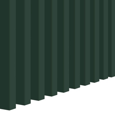 Cerca ou painel de barras metálicas verticais verde escuro