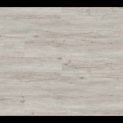 Pavimento vinílico cinza claro com padrão de madeira