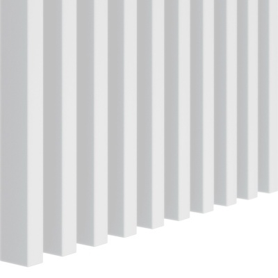 Ripado branco vertical com acabamento liso