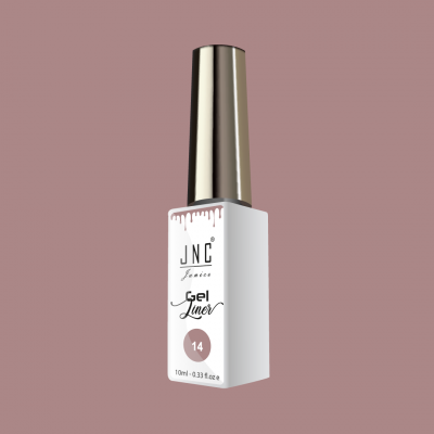 Verniz gel JNC Service Gel Liner 14 branco com tampa metálica dourada