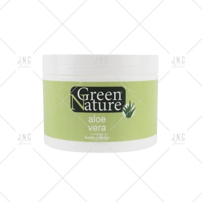 Frasco branco de creme Green Nature aloe vera