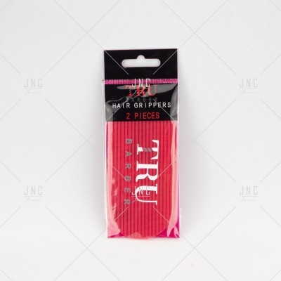 Pacote de 2 Hair Grippers TRU Barbers rosa em embalagem plástica