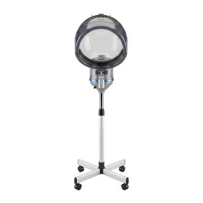 Secador de cabelo profissional de chão com base móvel e cápsula plástica transparente