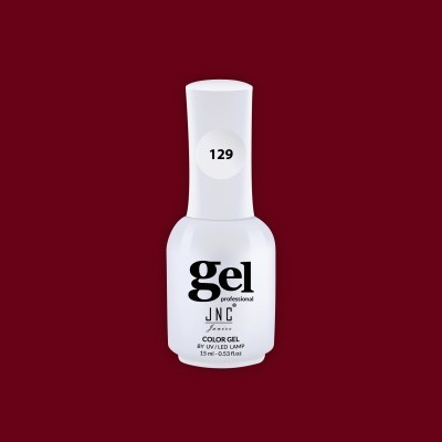 Frasco branco de verniz gel para unhas JNC profissional número 129