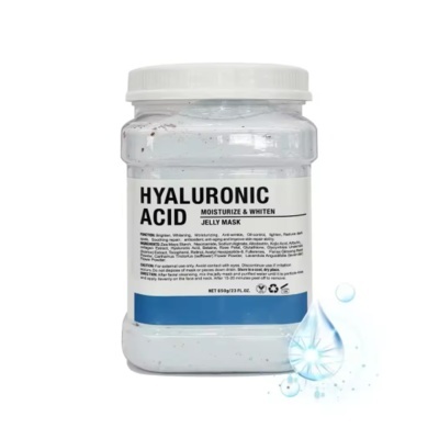 Frasco de plástico com máscara facial hyaluronic acid