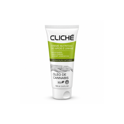 Frasco de creme para mãos CLICHÉ com óleo de cannabis