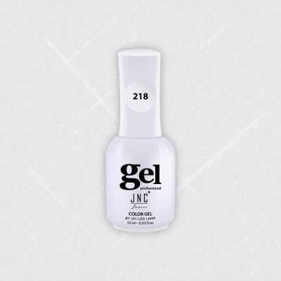 Frasco de verniz gel para unhas branco com número 218