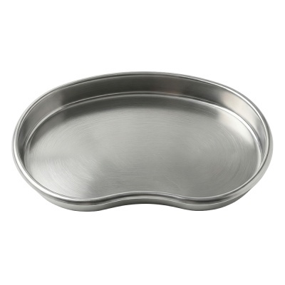 Bacia em aço inoxidável com forma de rim