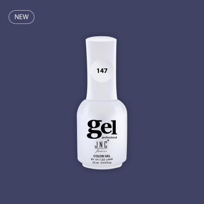 Frasco branco de verniz gel JNC PROFESSIONAL 147