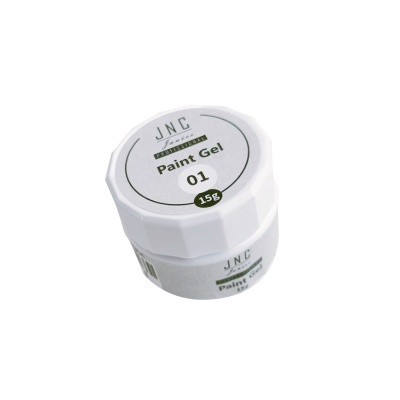 Pote pequeno branco de gel de pintura JNC Paint Gel 01 15g