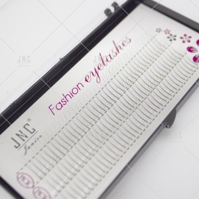 Estojo de pestanas falsas individuais com texto Fashion eyelashes e JNC