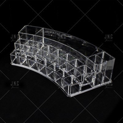 Organizador acrílico transparente com vários compartimentos