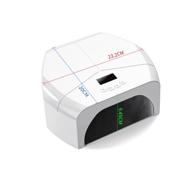 Máquina de luz LED branca para unhas com ecrã digital e botões