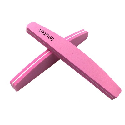 Polidores de unhas rosa 100/180 em fundo branco
