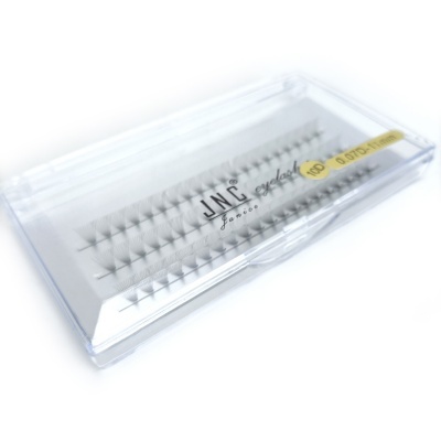 Caixa transparente com pestanas para extensão de cílios UNC 10D 0,07mm